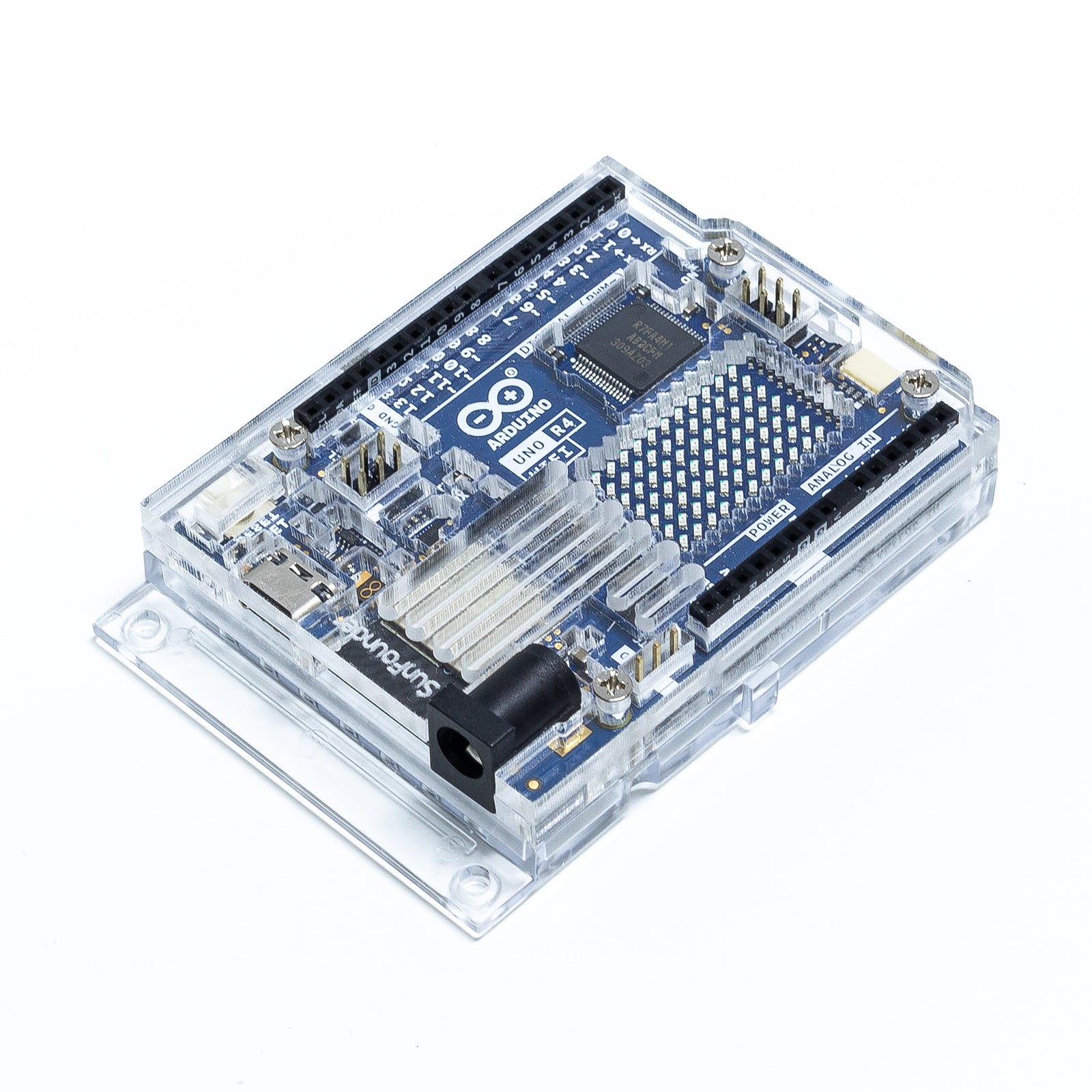 SunFounder Transparent Acrylic Case Compatible with Arduino UNO R4 WiF