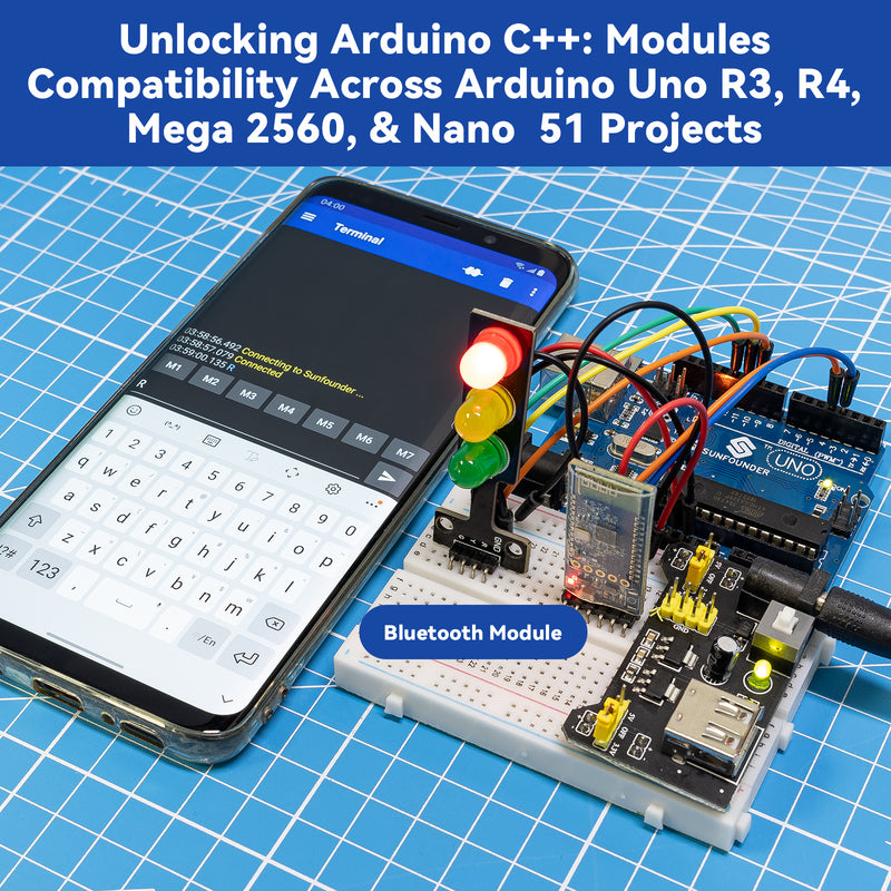 SunFounder Universal Maker Sensor Kit Compatible with Arduino Mega 2560/Uno R3/R4 Minima / WiFi Nano, Raspberry Pi 5/4B/3B+/Zero 2 W/, Pico W, ESP32, C++, Python, MicroPython, Beginners & Engineers