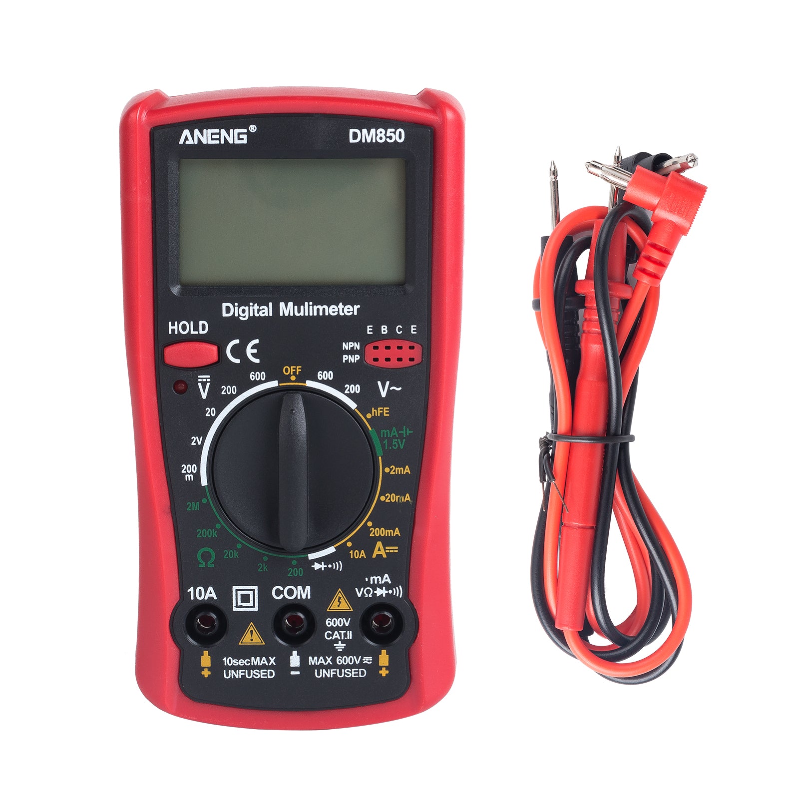 Digital Multimeter DM850 1999 Counts AC/DC Current Voltage Resistance ...