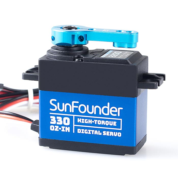 High Torque 330 Servo .17/330 @7.4V, Coreless Motor, Waterproof, Metal  Gear(Ball Bearing) Digital Servo