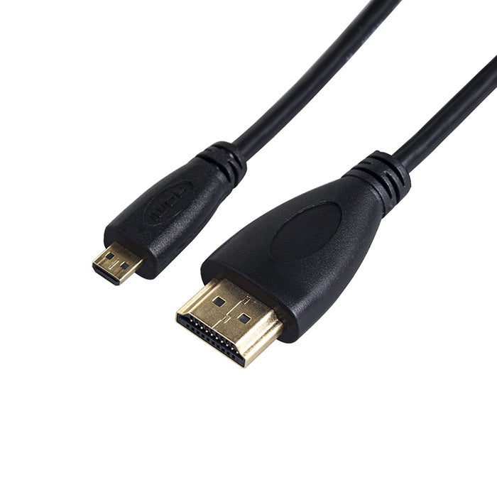 Cavo Micro HDMI A HDMI Raspberry Pi 4, 2M Nero Cavo Micro HDMI A HDMI Raspberry Pi 4, 2M Nero