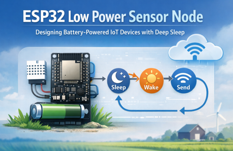 How to Build an ESP32 Low Power Sensor Node for Long-Life Battery IoT ...