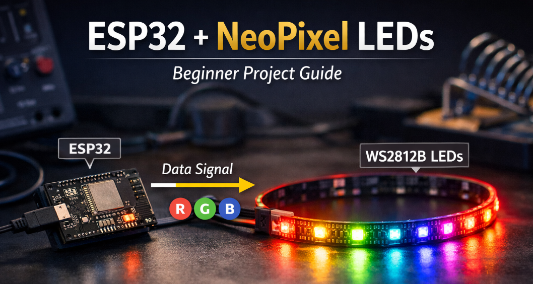 ESP32 with WS2812B / NeoPixel LEDs: Complete Beginner’s Guide | SunFounder