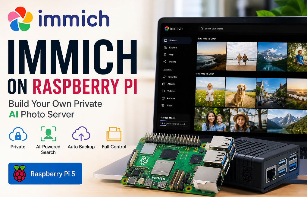 Immich on Raspberry Pi: Build Your Own Private AI Photo Server | SunFounder