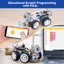 Picar AI Video Robot Car Kit for Raspberry Pi 5/4/3B+/Zero 2w, LLMs ChatGPT-4o/Gemini/Grok, Voice&Video Recognition, Python, Scratch, Camera, Batterry (RPI NOT Included)