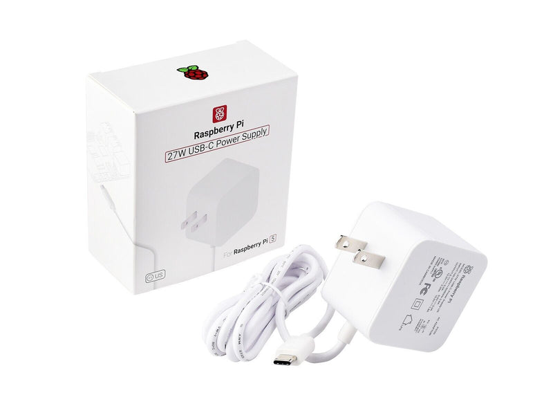 Raspberry Pi 5 Official 27W USB Type-C Power Supply - SunFounder