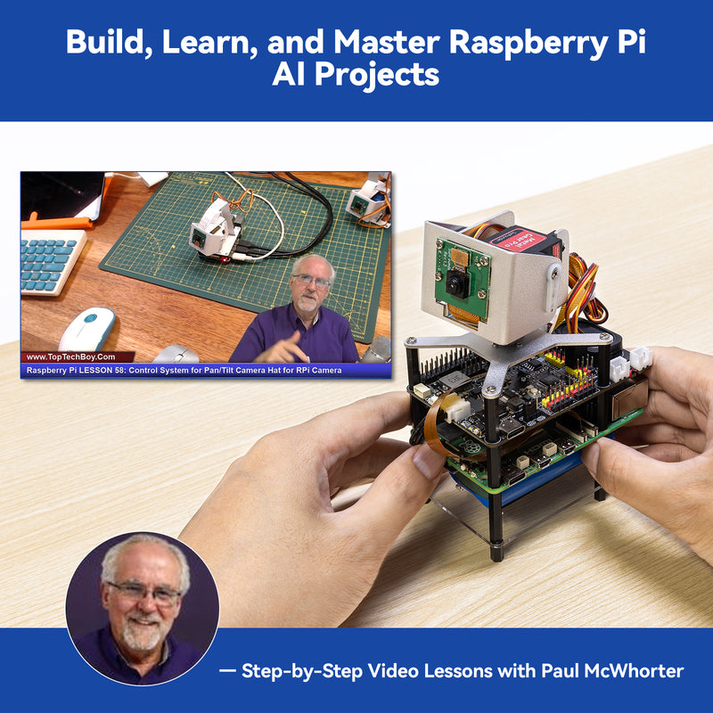 SunFounder Picar-X AI Robot Smart Car Kit For Raspberry Pi 5/4/3B+/Zero 2w SunFounder Picar-X AI Robot Smart Car Kit For Raspberry Pi 5/4/3B+/Zero 2w