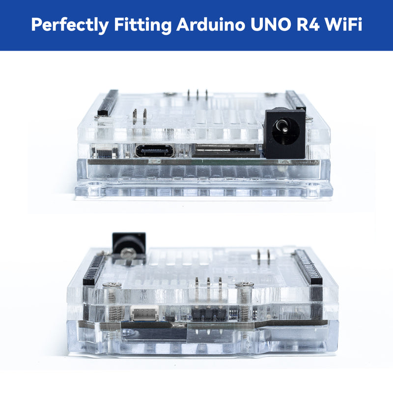 SunFounder Transparent Acrylic Case Compatible with Arduino UNO R4 WiFi