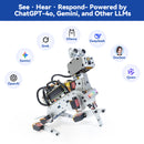 SunFounder PiDog AI Robot Dog Kit for Raspberry Pi 5/4/3B+/Zero 2W, LLMs ChatGPT-4o/Gemini/Grok, Voice&Video Recognition, Python, App Control, Battery, Gyroscope, Camera (RPI NOT Included)