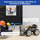 SunFounder Picar-X AI Video Robot Car Kit for Raspberry Pi 5/4/3B+/Zero 2w, LLMs ChatGPT-4o/Gemini/Grok, Voice&Video Recognition, Python, Scratch, Camera (RPI NOT Included)