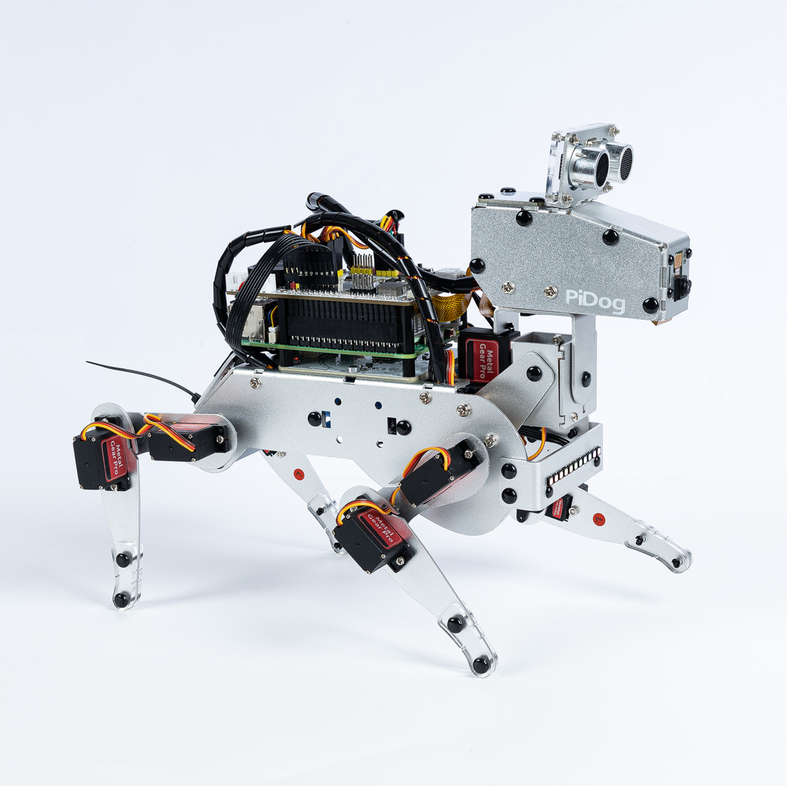 Robot Chien PiDog SunFounder Pour Raspberry Pi – Marche, Auto-équilibrage, Suivi De Balle, Reconnaissance Faciale, Caméra – AI Interactif