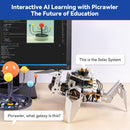 SunFounder PiCrawler AI Robot Kit for Raspberry Pi 5/4/3B+/Zero 2W, Openclaw LLMs ChatGPT/Gemini/Grok, Voice&Video Recognition, Python/Scratch, Mic, Camera (RPI NOT Included)