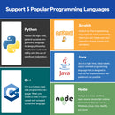 SunFounder Da Vinci Starter Kit for Raspberry Pi 5 4B 3B B+ 400, Zero 2 W, Python C Java Scratch Node.js, Online Tutorials & Video Courses for Beginners & Experts (Raspberry PI NOT Included) - SunFounder