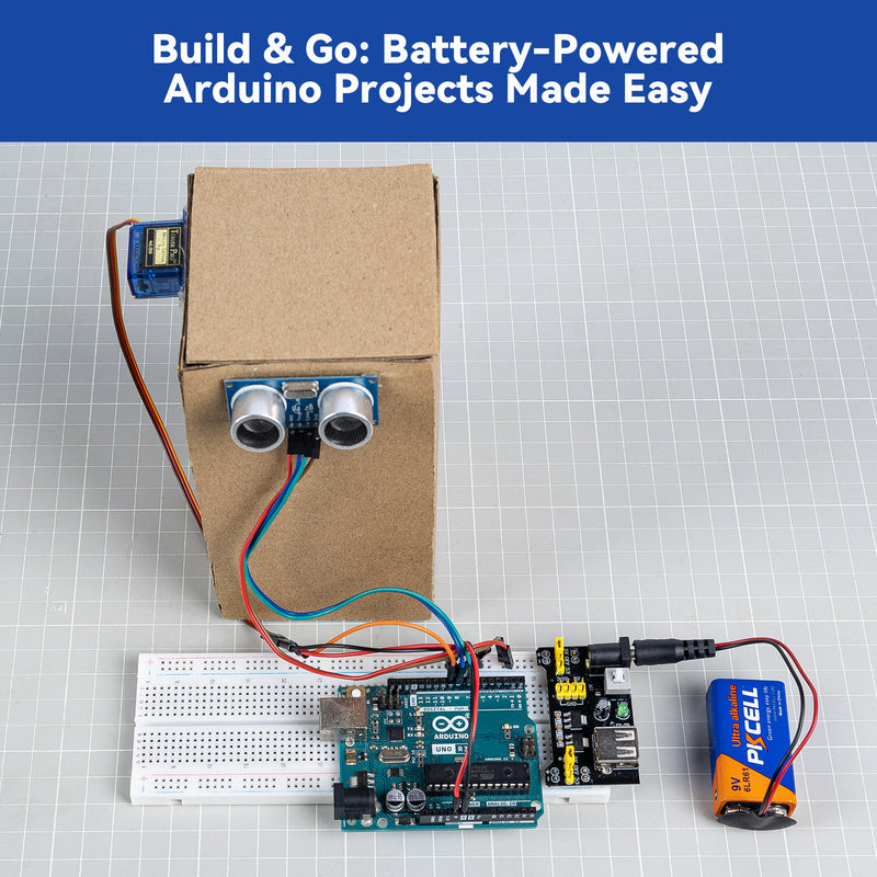 SunFounder Inventor Lab Starter Kit with Original Arduino Uno R3 REV3 Board Multimeter 34 Projects RAB Breadboard Holder Battery HCSR-04, RoHS Compliant, for Beginners & Engineers