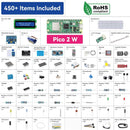 SunFounder Raspberry Pi Pico 2 W Ultimate Starter Kit with 110+Video Courses Online Tutorials, 96 Projects (16 IoT Projects), MicroPython, C++ (Compatible with Arduino IDE)