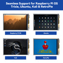 SunFounder 3.5 Inch 480x320 Touch Screen IPS LCD SPI Display Monitor with Stylus for Raspberry Pi 5/4B/3B+/Zero 2w/Pironman 5/Max, 50 FPS, 65K Colors, 40pin, Trixie, Ubuntu, Kali Linux, RetroPie