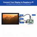 SunFounder 10.1” HDMI Touchscreen Monitor for Raspberry Pi 5/4B/3B+/3B/2B/Zero Series & PC, 1280×800 IPS Display, 60Hz, 250 Nits, Built-in Speakers