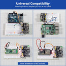 SunFounder BreadVolt Breadboard Power Supply Module Compatible with Arduino, Raspberry Pi, Pico W, ESP32, 5V/1.5A, 3.3V/1A, USB Output (Breadboard NOT Included)