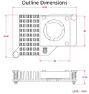 Raspberry Pi Active Cooler for Raspberry Pi 5 - SunFounder