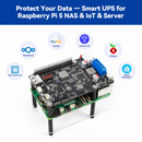 PiPower 5 Raspberry Pi 5/4B/3B+/Zero 2 W UPS HAT, 5V/5A Power Supply, Safe Shutdown, Smart Alerts&Monitoring, USB-C PD 45W, Smart Power Management for NAS, Server, Home Assistant