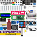 SunFounder Raspberry Pi Pico 2 W Ultimate Starter Kit with 110+Video Courses Online Tutorials, 96 Projects (16 IoT Projects), MicroPython, C++ (Compatible with Arduino IDE)