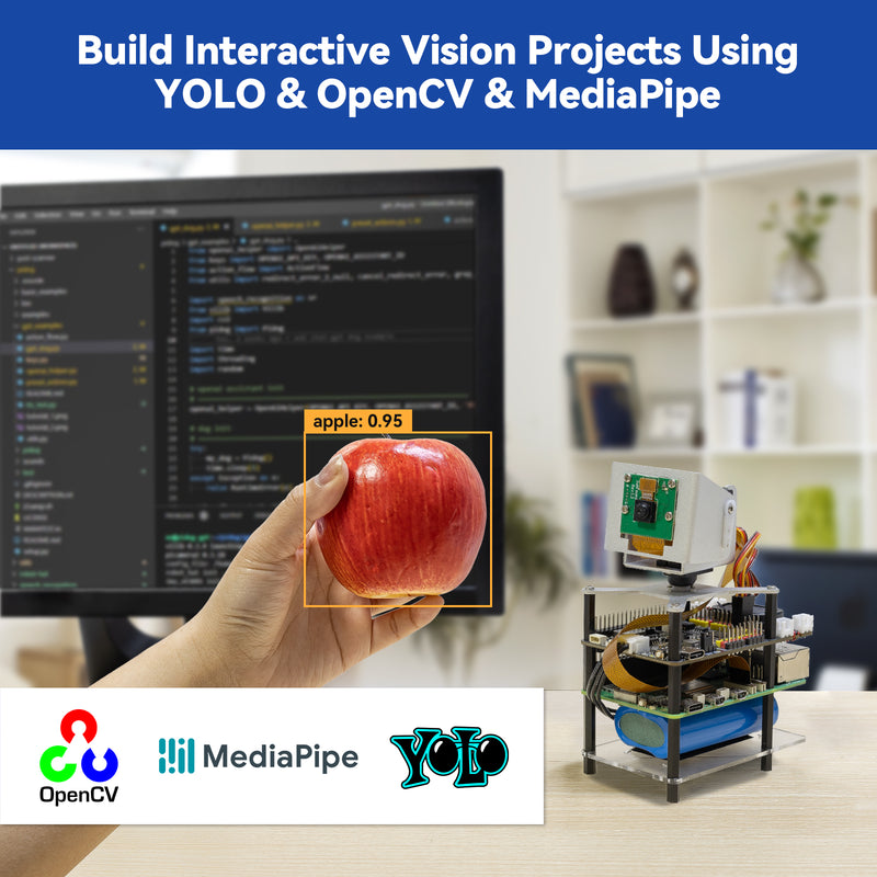 SunFounder AI Fusion Lab Kit for Raspberry Pi 5/4/3B+/Zero 2w