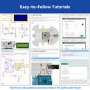SunFounder 3-in-1 Super Starter Kit with Original Arduino Uno R4 Minima, IoT&Smart Car Projects, ESP8266 WiFi, Battery, 50+ Step-by-Step Tutorials for Beginners to Engineers, RoHS Compliant
