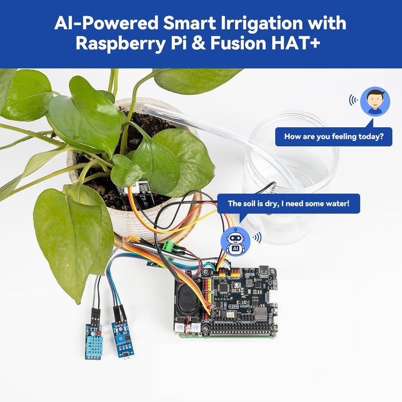SunFounder Fusion HAT+ Expansion Board for Raspberry Pi 5/4/3B+/