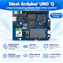 SunFounder AI Starter Kit with Original Arduino® UNO™ Q 4GB, Robot Shield, Carrier, Pan-Tilt Camera, Edge AI LLM, Vision&Voice Interaction, Python|C++|App Lab, for Beginners Engineers - SunFounder