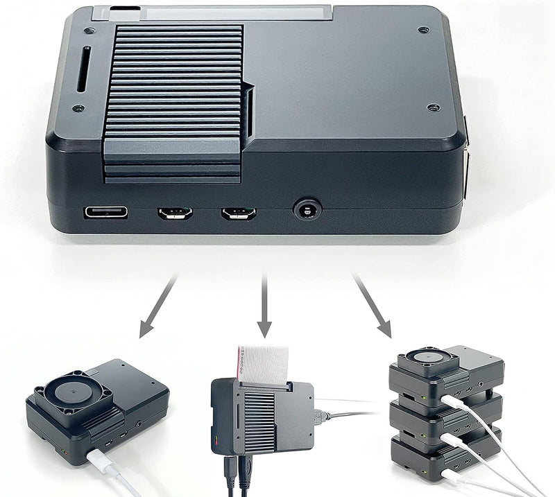 ElectroCookie Multi-Functional Case for Raspberry Pi 4-1.Noiseless Passive Cooling