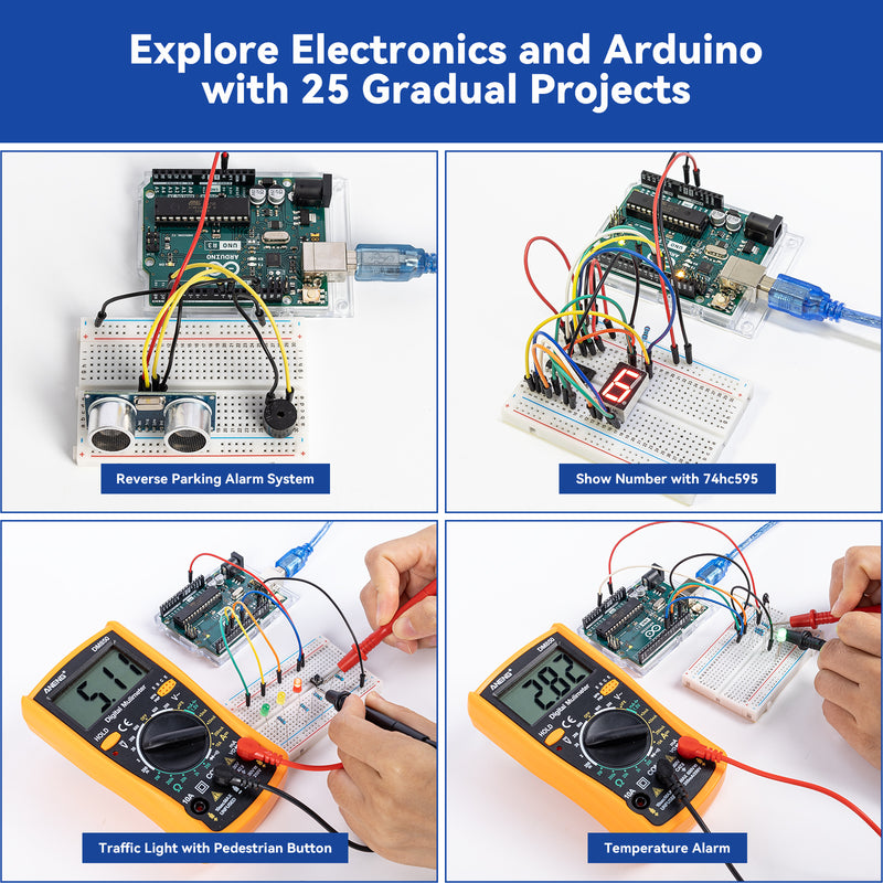 SunFounder Beginner's Lab Starter Kit with Original Arduino Uno R3 REV3 Board - SunFounder