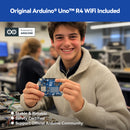 SunFounder Elite Explorer Kit with Original Arduino® UNO™ R4 WiFi, Powered by Arduino, RoHS Compliant, Bluetooth IoT ESP32 LCD1602 OLED, Super Starter Kit, Video Courses for Beginners & Engineers