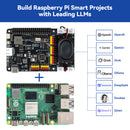 SunFounder Fusion HAT+ Expansion Board for Raspberry Pi 5/4/3B+/Zero 2W, Rechargeable Battery, 4 DC Motor Drivers, 12 PWM Servo, ADC, Speaker & Mic, Works with AI LLMs（ChatGPT 5/Gemini）