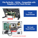SunFounder PCIe to M.2 HAT M-Key NVMe SSD PIP PCIe 2/3 Board for Raspberry Pi 5 2/4/8/16 GB Support M.2 2230/2242/2260/2280 SSD, Heatsink Included, Compatible with 3.5/5/7/10 inch Touch Screen