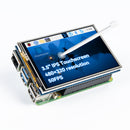 SunFounder 3.5 Inch 480x320 Touch Screen IPS LCD SPI Display Monitor with Stylus for Raspberry Pi 5/4B/3B+/Zero 2w/Pironman 5/Max/Mini, 125 MHz, 50 FPS, 65K Colors, 40pin, Ubuntu, Kali Linux, RetroPie