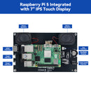 Raspberry Pi 7 Inch IPS LCD Touch Screen  Monitor Display 1024×600 Capacitive Screen HDMI Plug & Play for Raspberry Pi 5/4B/3B+ Built-in Speaker 3.5mm Audio Jack