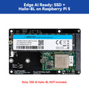 SunFounder Dual NVMe Raft for Raspberry Pi 5 PCIe Gen 2.0 to M.2 HAT Key-M SSD Hailo-8L AI Accelerator PIP M.2 2230/2242/2260/2280, NAS RAID 0/1, Manual (Not Compatible with the Pironman Series)