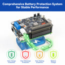 SunFounder PiPower 5 5V/5A UPS HAT Power Supply for Raspberry Pi 5/4B/3B+/Zero 2 W/Arduino/Pironman 5/Max/Mini, Rechargeable Battery, Safe Shutdown, Smart Dashboard - SunFounder
