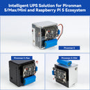 SunFounder PiPower 5 5V/5A UPS HAT Power Supply for Raspberry Pi 5/4B/3B+/Zero 2 W/Arduino/Pironman 5/Max/Mini, Rechargeable Battery, Safe Shutdown, Smart Dashboard - SunFounder