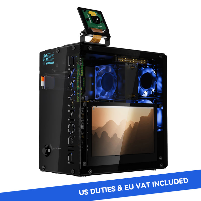 PIRONMAN 5 Raspberry Pi 5用 Pironman 5 Pro Max Mini PC Case with 4.3