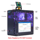 Pironman 5 Pro Max Mini PC Case with 4.3” Touch Screen for Raspberry Pi 5, Dual NVMe RAID 0/1 NAS, Camera, Microphone, Audio, Hailo8, AI LLMs ChatGPT/Gemini, PWM Fans, OLED(RPI5 Not Included) - SunFounder