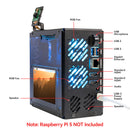 Pironman 5 Pro Max Mini PC Case with 4.3” Touch Screen for Raspberry Pi 5, Dual NVMe RAID 0/1 NAS, Camera, Microphone, Audio, Hailo8, AI LLMs ChatGPT/Gemini, PWM Fans, OLED(RPI5 Not Included) - SunFounder