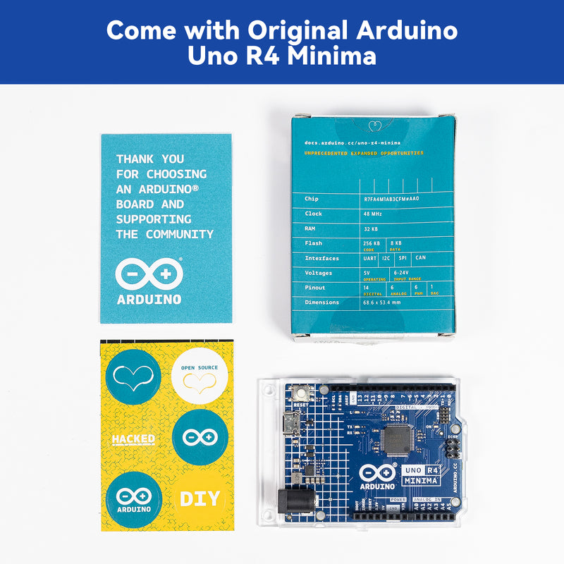 SunFounder Ultimate Sensor Kit with Original Arduino Uno R4 Minima, Ro