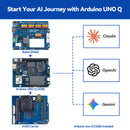 SunFounder AI Starter Kit with Original Arduino® UNO™ Q 4GB, Robot Shield, Carrier, Pan-Tilt Camera, Edge AI LLM, Vision&Voice Interaction, Python|C++|App Lab, for Beginners Engineers - SunFounder