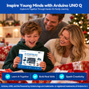 SunFounder AI Starter Kit with Original Arduino® UNO™ Q 4GB, Robot Shield, Carrier, Pan-Tilt Camera, Edge AI LLM, Vision&Voice Interaction, Python|C++|App Lab, for Beginners Engineers - SunFounder
