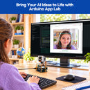 SunFounder AI Starter Kit with Original Arduino® UNO™ Q 4GB, Robot Shield, Carrier, Pan-Tilt Camera, Edge AI LLM, Vision&Voice Interaction, Python|C++|App Lab, for Beginners Engineers - SunFounder