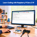 SunFounder Raspberry Pi Zero 2 W Starter Kit, Board Included, Aluminum Heatsink Case, 32GB SanDisk microSD Card, Card Reader, Mini HDMI Adapter & USB OTG Cable for Beginners - SunFounder