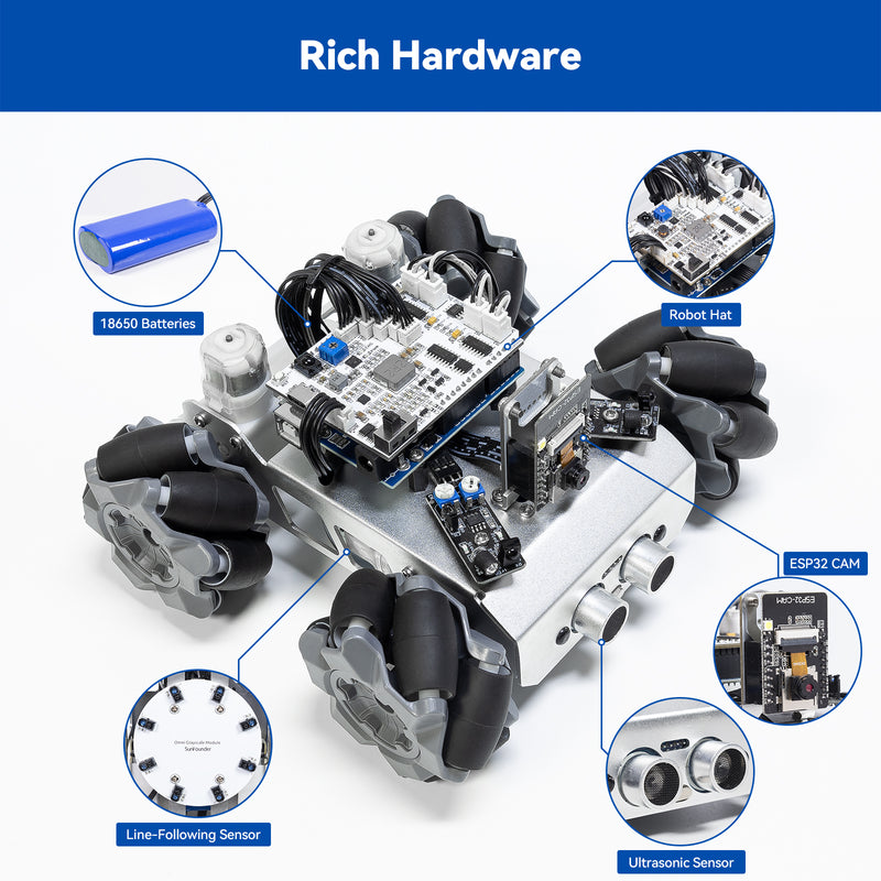 SunFounder Zeus Car Smart Car Kit for Arduino UNO (Battery And SunFounder Uno R3 Included)