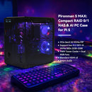 SunFounder Pironman 5-MAX: Raspberry Pi 5 Case with Dual NVMe SSD & AI Support - SunFounder