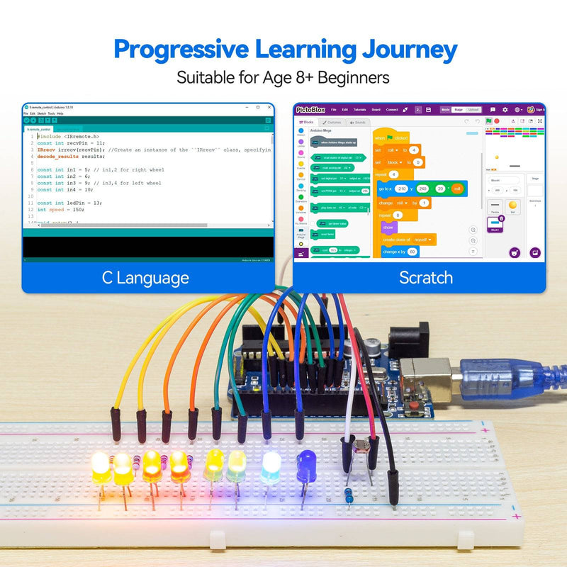 SunFounder 3 in 1 Starter Kit for Arduino Uno R3 - SunFounder